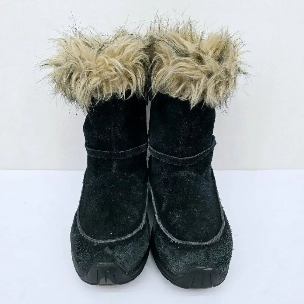 Sorel Northern Lite Tall Boots Leather Suede Black 7
